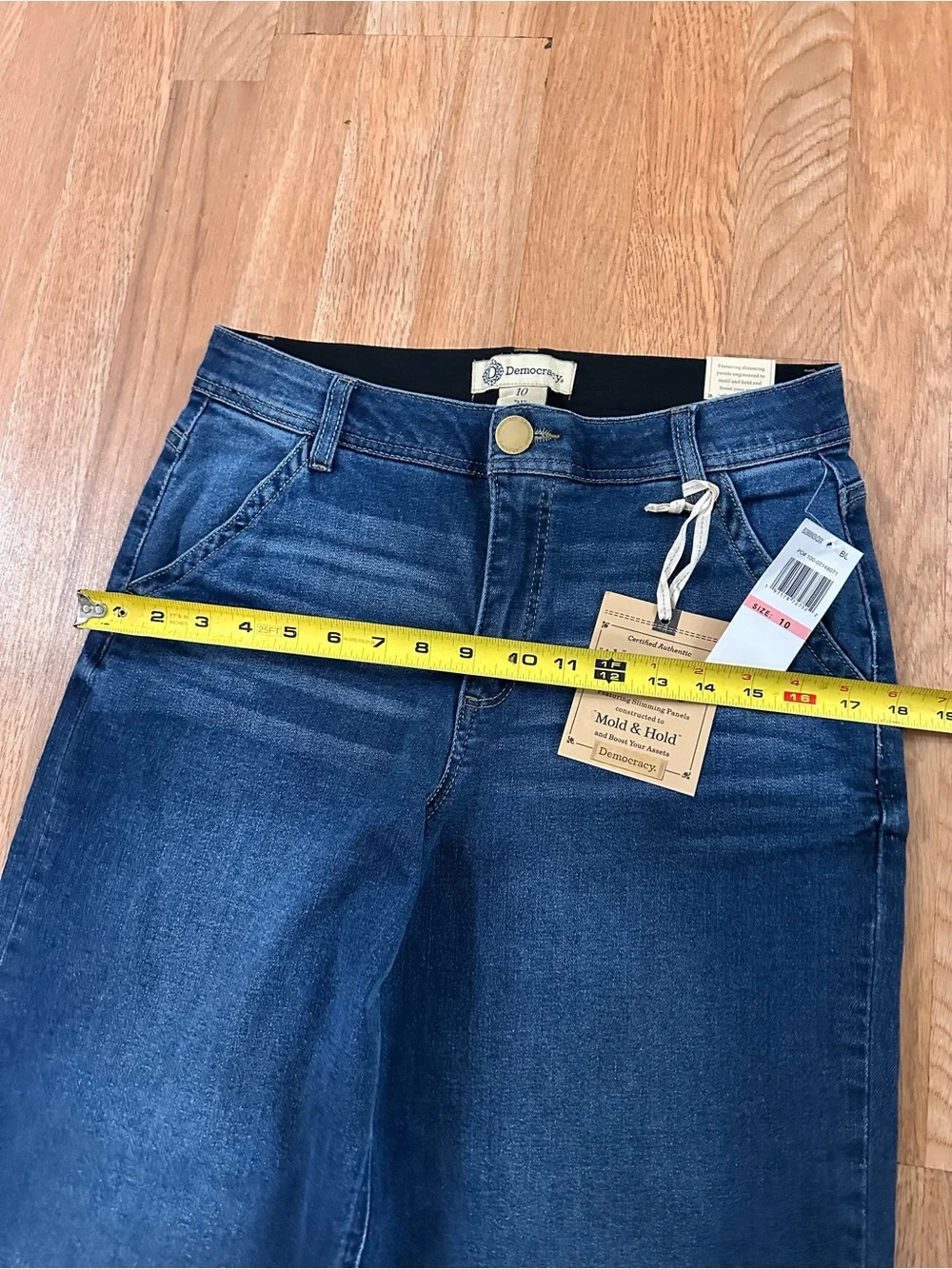 Democracy Dark Blue Wide-Leg High-Rise Jeans